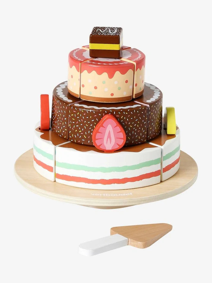 3-Tier Fruit Cake in Certified Wood