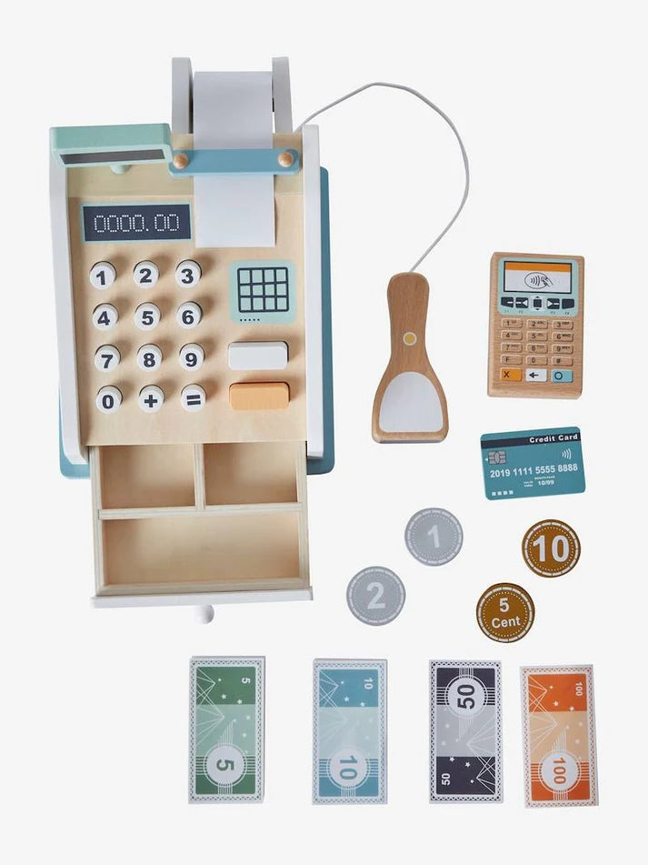 Cash Register & Accessories, in Wood - Wood FSC® Certified