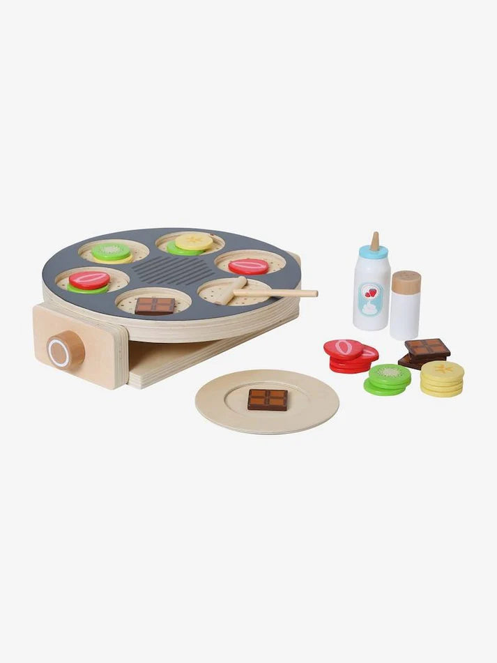 Set per pancake party in legno FSC® - grigio scuro massello