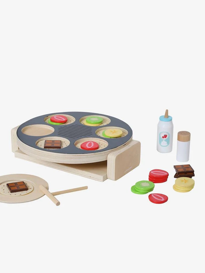 Set per pancake party in legno FSC® - grigio scuro massello